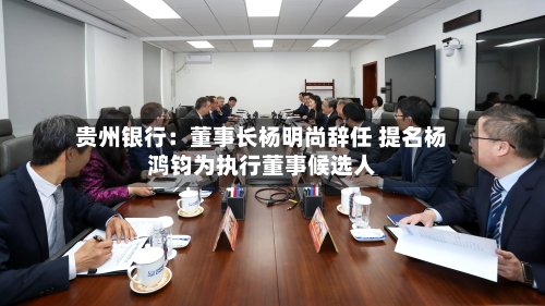 贵州银行:董事长杨明尚辞任 提名杨鸿钧为执行董事候选人-第2张图片