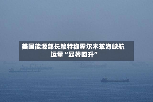美国能源部长赖特称霍尔木兹海峡航运量“显著回升”