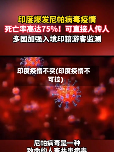印度疫情不实(印度疫情不可控)-第2张图片