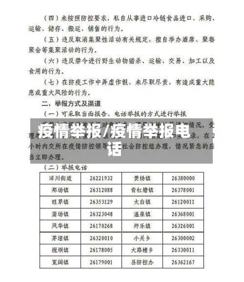 疫情举报/疫情举报电话-第3张图片