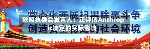 欧盟执委会发言人：正评估Anthropic决定的实际影响-第3张图片