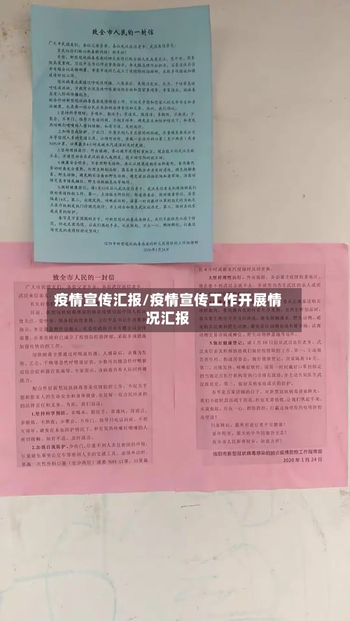疫情宣传汇报/疫情宣传工作开展情况汇报-第2张图片