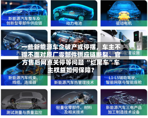 一些新能源车企破产或停摆，车主不得不面对原厂零部件供应链断裂、官方售后网点关停等问题 “烂尾车”车主权益如何保障？