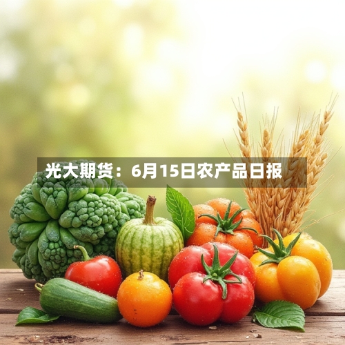 光大期货:6月15日农产品日报-第3张图片