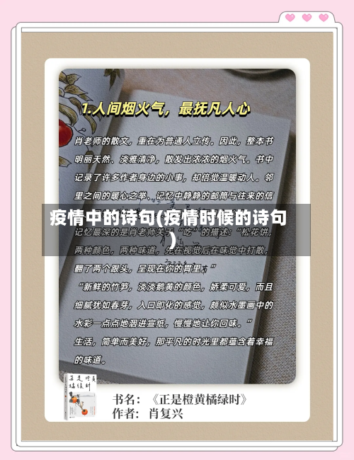 疫情中的诗句(疫情时候的诗句)-第2张图片