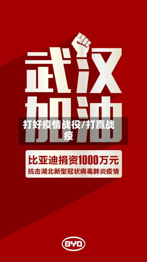 打好疫情战役/打赢战疫