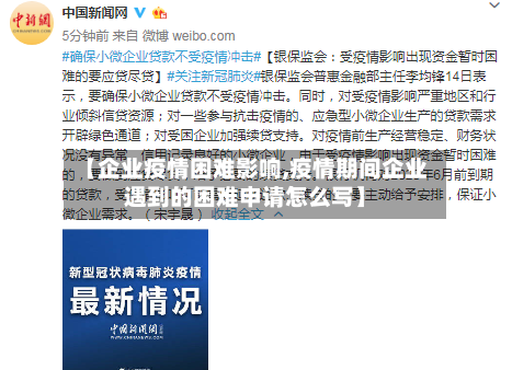 【企业疫情困难影响,疫情期间企业遇到的困难申请怎么写】-第2张图片