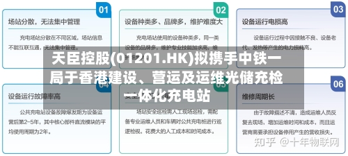 天臣控股(01201.HK)拟携手中铁一局于香港建设、营运及运维光储充检一体化充电站-第2张图片