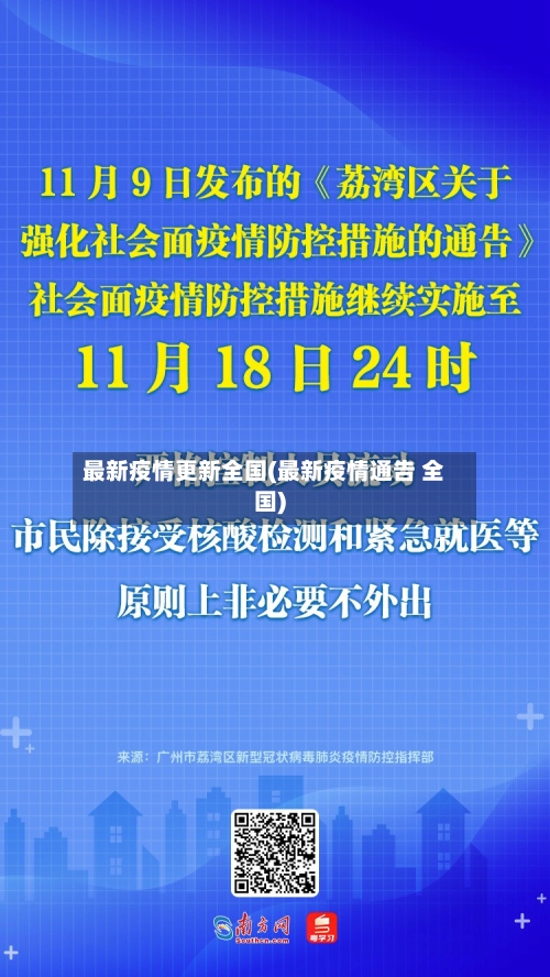 最新疫情更新全国(最新疫情通告 全国)