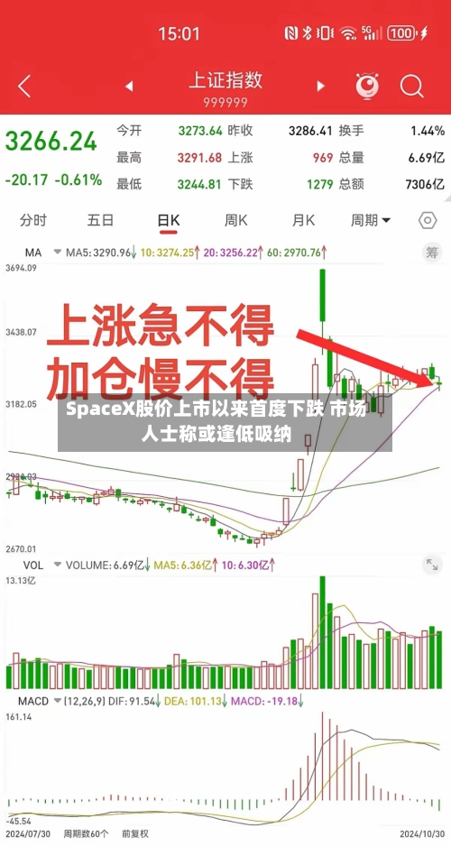 SpaceX股价上市以来首度下跌 市场人士称或逢低吸纳