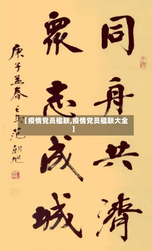 【疫情党员楹联,疫情党员楹联大全】-第3张图片