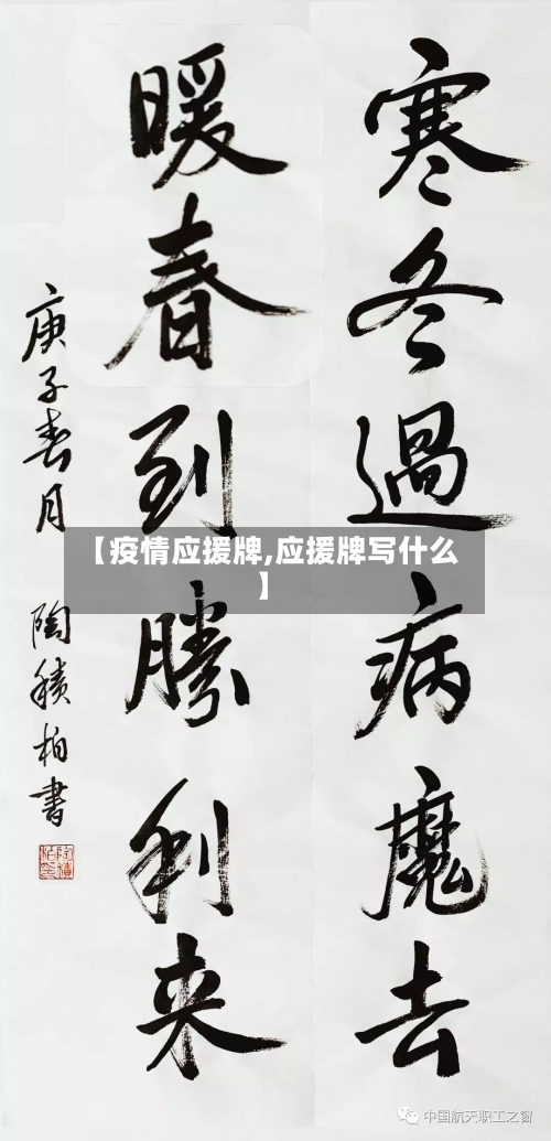 【疫情应援牌,应援牌写什么】