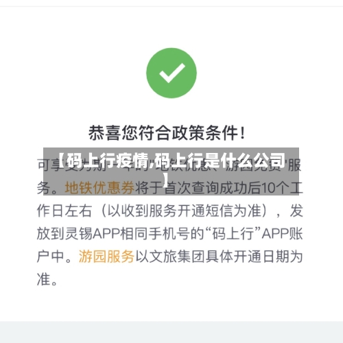 【码上行疫情,码上行是什么公司】