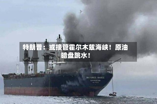 特朗普:或接管霍尔木兹海峡!原油暗盘跳水!-第2张图片