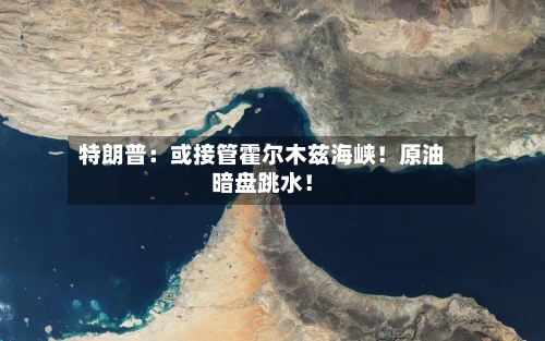 特朗普:或接管霍尔木兹海峡!原油暗盘跳水!-第3张图片