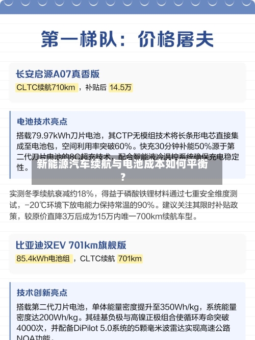 新能源汽车续航与电池成本如何平衡?-第2张图片