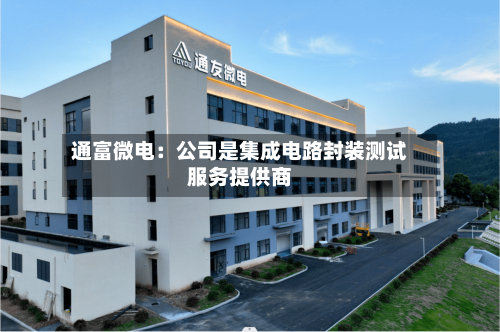 通富微电：公司是集成电路封装测试服务提供商