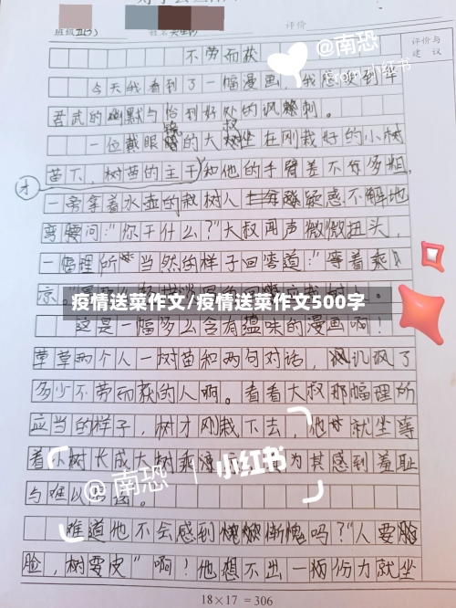 疫情送菜作文/疫情送菜作文500字-第2张图片