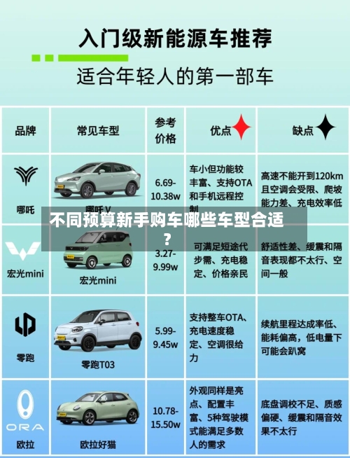 不同预算新手购车哪些车型合适？