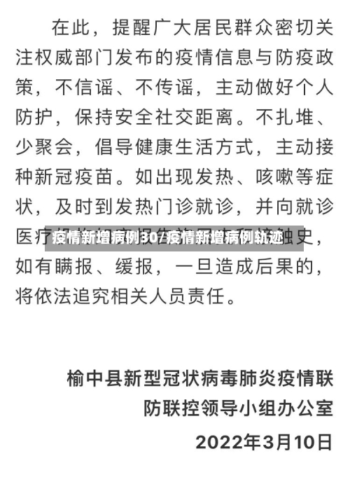 疫情新增病例30/疫情新增病例轨迹