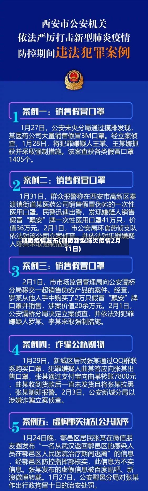铜陵疫情发布(铜陵新型肺炎疫情2月11日)-第3张图片