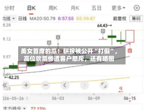 美女首席的瓜！研报被公开“打假”	，高位吹票惨遭客户怒斥，还有晒图-第2张图片