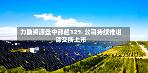 力勤资源盘中涨超12% 公司持续推进深交所上市