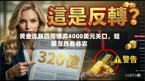 黄金连跌四周博弈4000美元关口，短期涨跌看非农-第3张图片