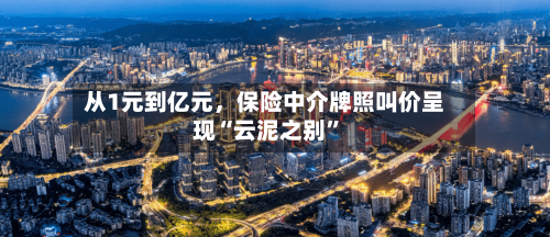 从1元到亿元，保险中介牌照叫价呈现“云泥之别”-第3张图片