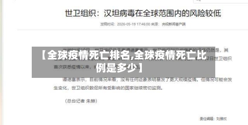 【全球疫情死亡排名,全球疫情死亡比例是多少】