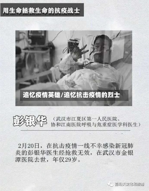 追忆疫情英雄/追忆抗击疫情的烈士