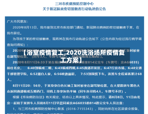 【浴室疫情复工,2020洗浴场所疫情复工方案】-第3张图片