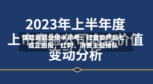 保险资管业绩半年考：权益类产品七成正回报，红利、消费主题掉队