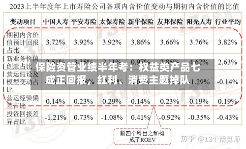 保险资管业绩半年考：权益类产品七成正回报，红利、消费主题掉队-第3张图片