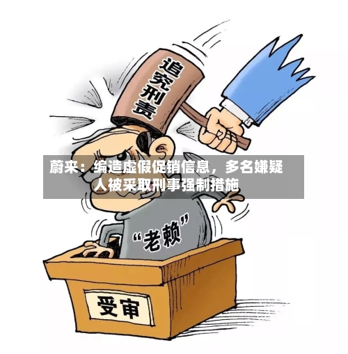 蔚来：编造虚假促销信息，多名嫌疑人被采取刑事强制措施-第2张图片