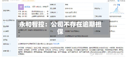 永和智控：公司不存在逾期担保