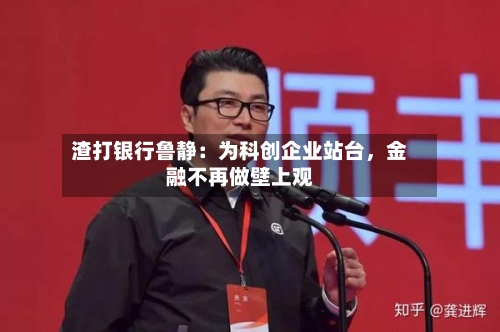 渣打银行鲁静：为科创企业站台，金融不再做壁上观