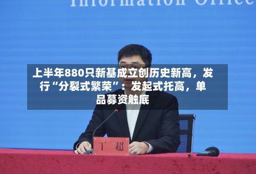 上半年880只新基成立创历史新高	，发行“分裂式繁荣”：发起式托高，单品募资触底-第3张图片