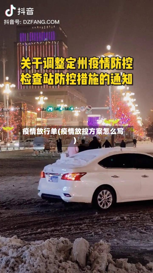 疫情放行单(疫情放控方案怎么写)-第2张图片