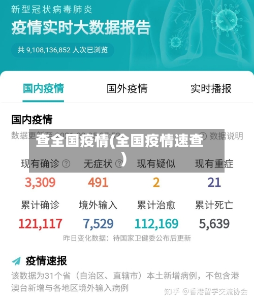 查全国疫情(全国疫情速查)