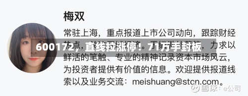 600172，直线拉涨停！71万手封板-第3张图片