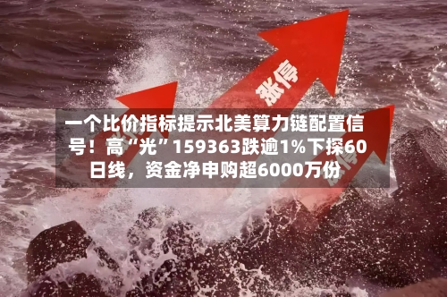 一个比价指标提示北美算力链配置信号！高“光”159363跌逾1%下探60日线，资金净申购超6000万份
