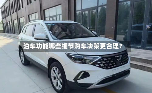 泊车功能哪些细节购车决策更合理？-第3张图片