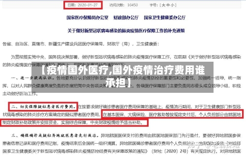 【疫情国外医疗,国外疫情治疗费用谁承担】-第2张图片