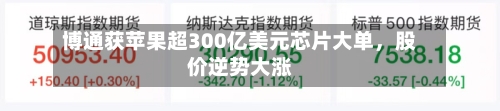 博通获苹果超300亿美元芯片大单	，股价逆势大涨-第2张图片