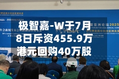 极智嘉-W于7月8日斥资455.9万港元回购40万股