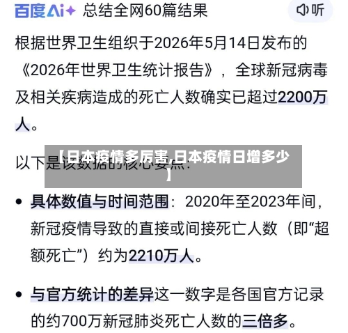 【日本疫情多厉害,日本疫情日增多少】-第2张图片