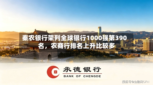 秦农银行荣列全球银行1000强第390名	，农商行排名上升比较多-第2张图片