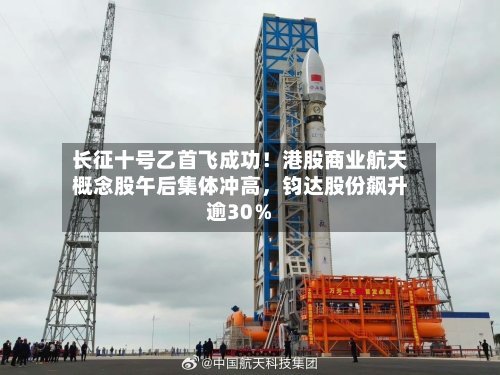 长征十号乙首飞成功！港股商业航天概念股午后集体冲高，钧达股份飙升逾30％-第2张图片