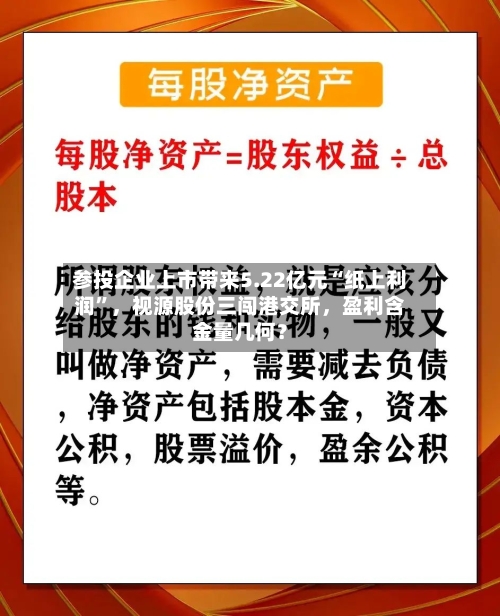 参投企业上市带来5.22亿元“纸上利润”，视源股份三闯港交所，盈利含金量几何？
